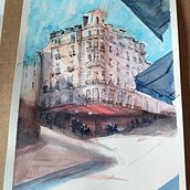 Mi proyecto del curso: Dibujo arquitectónico con acuarela y tinta. Sketching, Drawing, Watercolor Painting, Architectural Illustration, Sketchbook & Ink Illustration project by laura_perez_arnaez - 07.01.2022