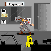 Mi proyecto del curso: Introducción al diseño de personajes en pixel art. Un proyecto de Diseño de personajes, Videojuegos, Pixel art y Diseño de videojuegos de Carlos Hugo Lorca - 05.07.2022