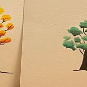 My first Trees  . % taniageneva tarafından hazırlanan Geleneksel illüstras, Ve on projesi - 06.29.2022