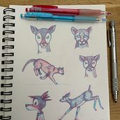 My project for course: Dynamic Animal Illustration for Children’s Stories. Un progetto di Character design, Disegno a matita, Disegno e Illustrazione infantile di louize_lime - 02.07.2022