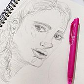 Mi proyecto del curso: Sketchbook de retrato: explora el rostro humano . % Samantha Pérez Durán tarafından hazırlanan Eskiz çizimi, Çizim, Portre Çizimi, Sanatsal Çizim, Ve Eskiz defteri projesi - 06.02.2022