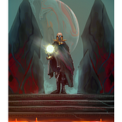 Meu projeto do curso: Ilustração sci-fi e fantasy no Procreate. Un proyecto de Diseño, Ilustración tradicional, Ilustración digital y Diseño digital de Ginss Borges - 03.07.2022