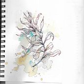 My project for course: Experimental Portraiture with Ink, Tea and Alcohol. Fine Arts, Painting, Drawing & Ink Illustration project by m.walls - 07.04.2022