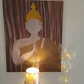 faceless Budda. Un proyecto de Ilustración tradicional, Artesanía y Pintura de Sandra Patrusca - 04.07.2022