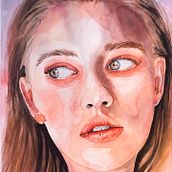 Il mio progetto del corso:  Ritratti espressivi ad acquerello. Ilustração tradicional, Artes plásticas, Pintura, Pintura em aquarela, e Desenho de retrato projeto de Barbara Mapelli - 04.07.2022