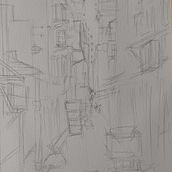 Mi proyecto del curso: Paisajes urbanos en acuarela. Een project van  Beeldende kunst, Aquarelschilderen y  Architecturale illustratie van José Luis Armero Lopez - 04.07.2022