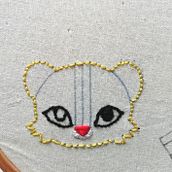 Mon projet du cours : Illustration de personnages avec un fil et une aiguille. Traditional illustration, Embroider, and Textile Design project by amelili - 07.04.2022