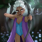My project for course: Female Cartoon Character Design with Procreate. Projekt z dziedziny Trad, c, jna ilustracja, Ilustracja c, frowa, R, sunek c i frow użytkownika Raphaely Caruso - 04.07.2022