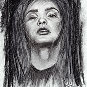 My project for course: Artistic Charcoal Portraiture: Creating Atmosphere. Traditional illustration, Fine Arts, Drawing, Portrait Drawing, Realistic Drawing, Artistic Drawing, Arts, and Crafts project by Michéle Heiligenberg-Pieterse - 08.05.2021