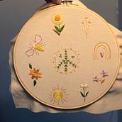Ilustraciones bordadas: de la acuarela al hilo. . Accessor, Design, Costume Design, Arts, Crafts, Embroider, Fiber Arts, Color Theor, Textile Design, and Traditional illustration project by Rocio Romanach - 07.03.2022