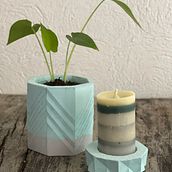 Mein Kursprojekt: Handgefertigte geometrische Gießformen für vielflächige Objekte. Un proyecto de Diseño, Diseño de complementos, Artesanía, Bellas Artes, Diseño de interiores, Decoración de interiores, Interiorismo y DIY de Fran Shu - 04.07.2022