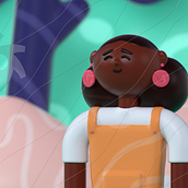My project for course: Cinema 4D: Bring Playful 3D Illustrations to Life. Un progetto di Illustrazione tradizionale, 3D, Illustrazione digitale e Modellazione 3D di Sarah Buchan - 03.07.2022