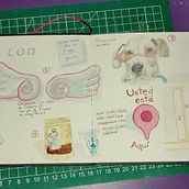 Mi proyecto del curso: Bitácora de viaje ilustrada con técnicas mixtas. Drawing, Watercolor Painting, Sketchbook, Ink Illustration, and Colored Pencil Drawing project by Zianyi Castro - 07.05.2022