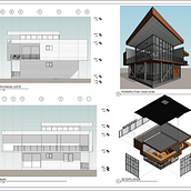 Meu projeto do curso: Projeto arquitetônico 3D e modelagem com Revit. 3D, Architecture, Interior Architecture, 3D Modeling, Digital Architecture, and ArchVIZ project by Kaline Mota - 07.03.2022