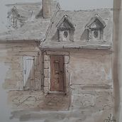 Sketching in France. Traditional illustration, Architecture, Sketching, and Drawing project by Otmar Wert - 07.05.2022