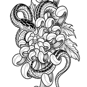 Mi proyecto del curso: Diseño e ilustración digital de tatuajes con Procreate. Traditional illustration, Graphic Design, Digital Illustration, Tattoo Design, and Digital Drawing project by Jonathan Bonilla - 02.05.2022