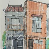 Mein Kursprojekt: Expressive Architekturskizzen mit Markern. Sketching, Drawing, Architectural Illustration, Sketchbook & Ink Illustration project by Stefan - 07.01.2022