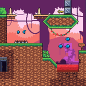 Mi proyecto del curso: Creación de escenarios pixel art para videojuegos. 2D Animation, 3D Animation, Video Games, Pixel Art, Game Design, and Game Development project by ariaflenz - 07.05.2022