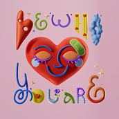 Be who you are. 3D, Traditional illustration, T, and pograph project by Tati Astua - 07.01.2022
