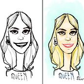 Digital Portrait & Caricature. Traditional illustration, Character Design, Colored Pencil Drawing, Ink Illustration, Figure Drawing, Sketchbook, Digital Painting, Digital Drawing, and Digital Design project by ramazan aykilic - 07.06.2022