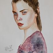 Il mio progetto del corso: Ritratto ad acquerello a partire da una fotografia. Traditional illustration, Watercolor Painting, and Portrait Drawing project by memoriediadriano - 07.06.2022