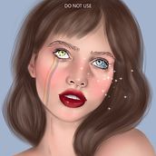 Mon projet du cours : Portraits numériques de style onirique avec Photoshop. Traditional illustration, Drawing, Digital Illustration, Portrait Drawing, Digital Drawing, and Digital Painting project by paulinegartner - 07.06.2022