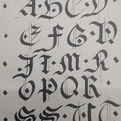 Mi proyecto del curso: Caligrafía con góticas potentes . Tipografie și Caligrafie de Eduardo Herrera - 07.06.2022