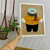 Mi proyecto del curso: Diseño y bordado de muñecos con aguja mágica. Embroider, Decoration, Art To, s, Punch Needle, and Textile Design project by Aroa - 07.07.2022
