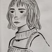 Mi proyecto del curso: Dibujo de personajes desde cero: retrata rostros y figuras. Traditional illustration, Character Design, Pencil Drawing, and Drawing project by Hollie Olivares - 07.06.2022