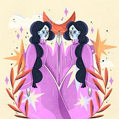 Meu projeto do curso: Composição criativa para ilustração com Procreate. Ilustração tradicional, Criatividade, Ilustração digital, e Desenho digital projeto de Thais Barbosa - 07.07.2022