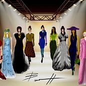 ILUSTRACIÓN DE PASARELA. Traditional illustration, Fashion Design, and Fashion Photograph project by Bruno Marino Herrera - 07.07.2022