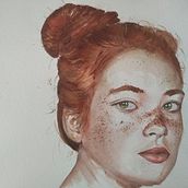 Mi proyecto del curso: Retrato en acuarela a partir de una fotografía. Traditional illustration, Watercolor Painting, and Portrait Drawing project by ilecararojo - 07.08.2022