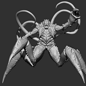 Mi kaiju del curso: escultura digital de criaturas fantásticas con ZBrush. 3D, 3D Modeling, 3D Character Design, Character Design, and Concept Art project by murrietakechus - 07.08.2022