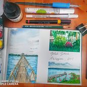 My project for course: Watercolor Travel Journal. Traditional illustration, Watercolor Painting, Architectural Illustration, and Sketchbook project by Minka - 07.08.2022
