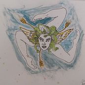 Il mio progetto del corso: Illustrazione con tecniche manuali di tratteggio e dripping. Character Design, Fine Arts, Painting, Watercolor Painting, Portrait Drawing, and Artistic Drawing project by Alessandro Costanzo - 07.09.2022