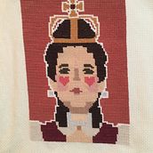 My project for course: Cross-Stitch Portrait Creation. Embroider, Decoration, and Textile Design project by ringlead - 07.09.2022