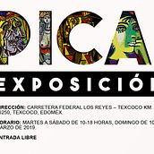 Flyer para una exposición de pintura. Advertising, Marketing, Design, and Graphic Design project by Luca Mendieta - 07.10.2022