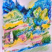 My project for course: Sketchbook Landscapes: A Colorful Approach. Un proyecto de Bocetado, Creatividad y Dibujo de Daniela de Bartolo - 10.07.2022