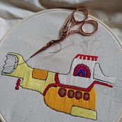 Mi proyecto del curso: Técnicas básicas de bordado: puntadas, composiciones y gamas cromáticas. Accessor, Design, Costume Design, Embroider, Color Theor, and Textile Design project by Camila - 07.11.2022