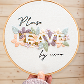 Please leave by nine. Un projet de Broderie de Theresa Wensing - 11.07.2022