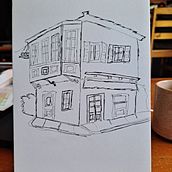 Mon projet du cours : Esquisses d'architecture expressives aux feutres de couleur. Un projet de Esquisse , Dessin, Illustration architecturale, Carnet de croquis et Illustration à l'encre de janina_kong - 11.07.2022
