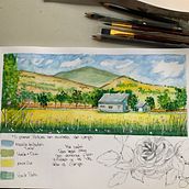 Mi proyecto del curso: Cuaderno de viaje en acuarela. Watercolor Painting, Traditional illustration, Architectural Illustration, and Sketchbook project by Barbara Fiorilo-Mendoza - 07.11.2022