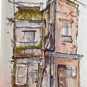My project for course: Expressive Architectural Sketching with Colored Markers. Sketching, Drawing, Architectural Illustration, Sketchbook & Ink Illustration project by griet - 07.05.2022