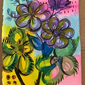 My project for course: Creative Illustration: Play with Unexpected Materials. Traditional illustration, Fine Arts, Painting, Creativit, Sketchbook, and Motion Graphics project by cerealmom - 07.12.2022