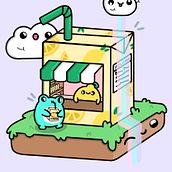 Lemonade stand. Un progetto di Illustrazione tradizionale e Character design di Catherine Phalen - 12.07.2022