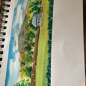 Mi proyecto del curso: Cuaderno de viaje en acuarela. Ilustração tradicional, Pintura em aquarela, Ilustração arquitetônica, e Sketchbook projeto de Allie Maralza - 09.07.2022