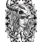 Mi proyecto del curso: Diseño e ilustración digital de tatuajes con Procreate. Traditional illustration, Graphic Design, Digital Illustration, Tattoo Design, and Digital Drawing project by Roberto Caballero Rdz - 06.05.2022