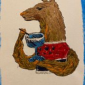 My project for course: Realistic Embroidered Portraiture:  thread painting. Een project van Borduurwerk y Textielontwerp van Henrietta Koffi - 06.07.2022