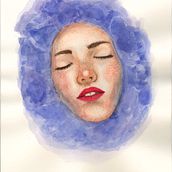 Mi proyecto del curso: Retrato ilustrado en acuarela. Traditional illustration, Fine Arts, Painting, Drawing, Watercolor Painting, Portrait Drawing, Artistic Drawing, Arts, Crafts, Digital Illustration, and Realistic Drawing project by Marta - 07.12.2022