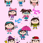 Mi proyecto del curso: Ilustración kawaii: crea personajes encantadores. Traditional illustration, Character Design, and Manga project by Laura Cecilia Flores - 07.12.2022